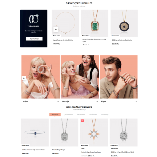 Mücevher & Takı E-Ticaret Konsepti #3