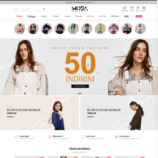 Giyim & Moda E-Ticaret Konsepti #5