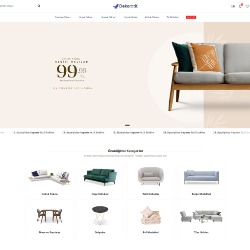 Mobilya Satış E-Ticaret Konsepti #5