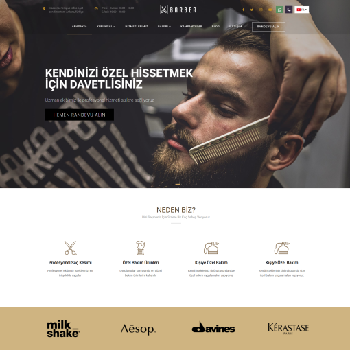 Kuaför & Berber Teması #2