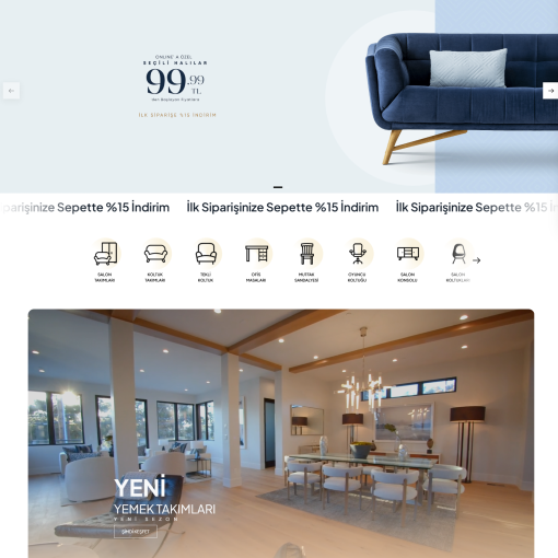 Mobilya Satış E-Ticaret Konsepti #4