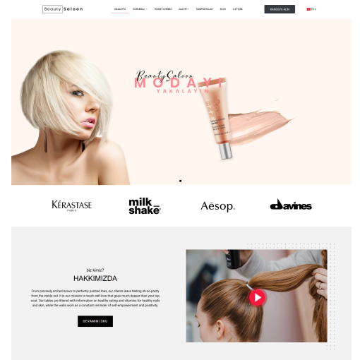 Güzellik & Bakım Merkezi Teması #3