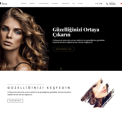 Güzellik & Bakım Merkezi Teması #1