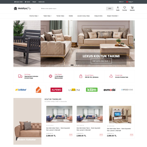 Mobilya Satış E-Ticaret Konsepti #2