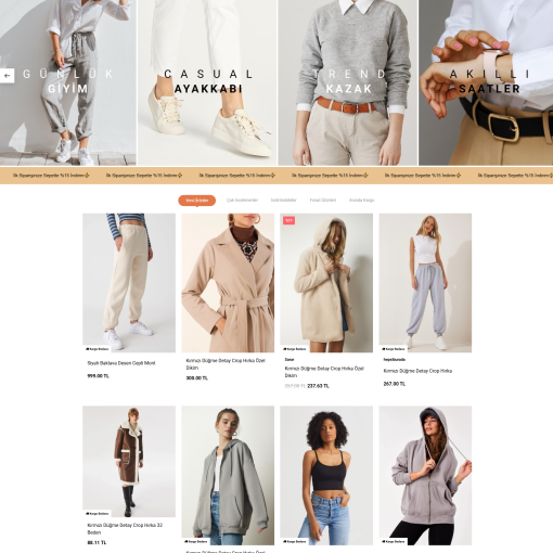 Giyim & Moda E-Ticaret Konsepti #10