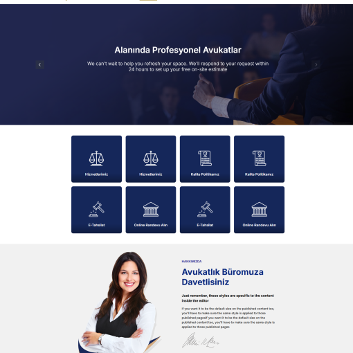 Hukuk & Avukatlık Bürosu Teması #2